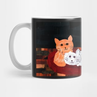 Two Kittens Playing Mug